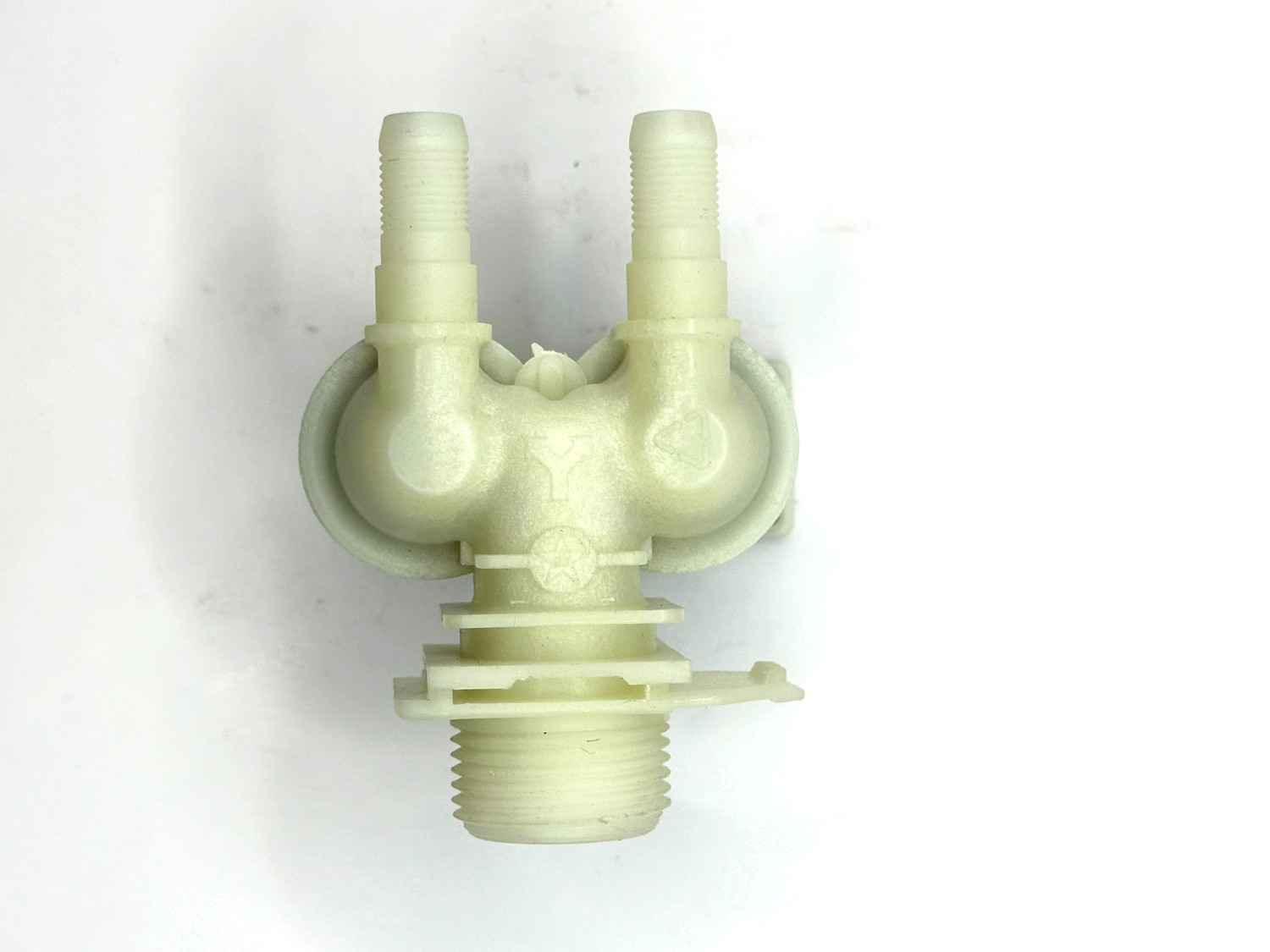 Magnetventil wie Bosch Siemens Neff Constructa Balay Viva Zelmer Pitsos Profilo 00428210 zweifach 180° 10,5mmØ für Waschmaschine