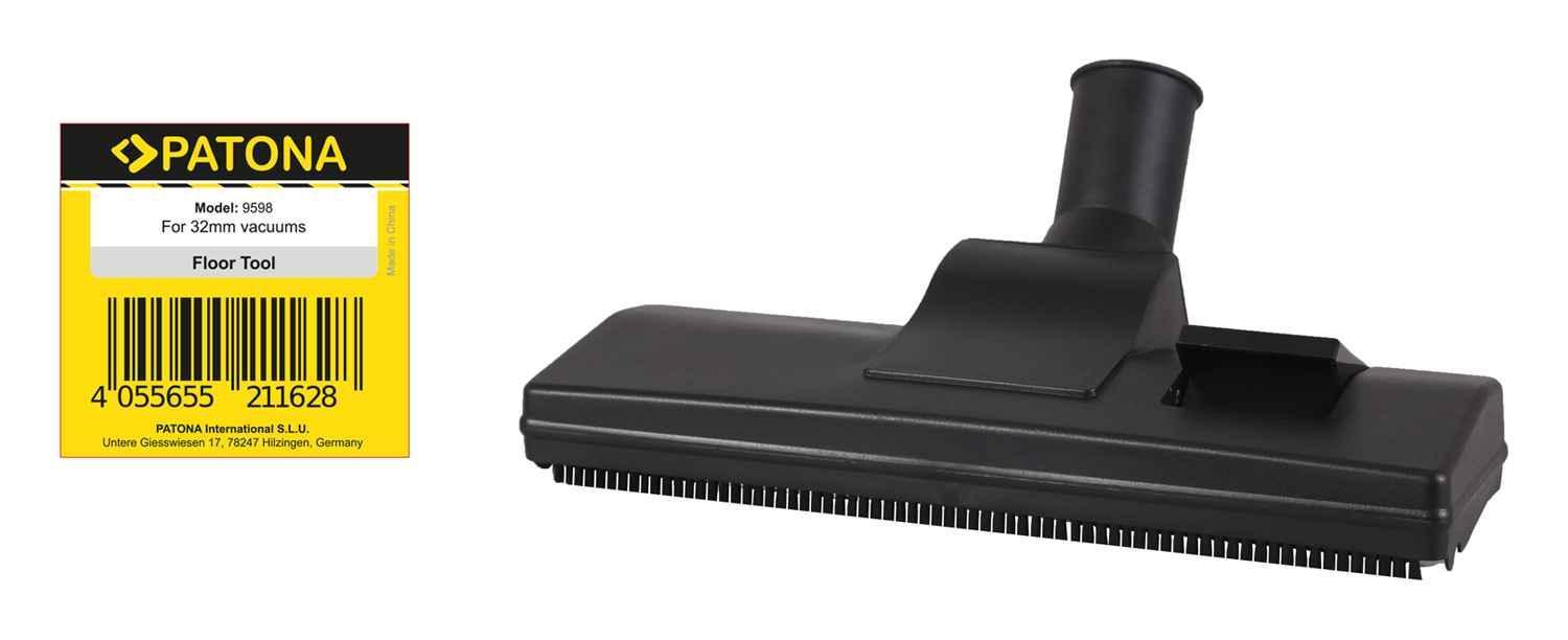 PATONA Universal Staubsauger Bodendüse Kombidüse AEG, Bosch, Dirt Devil, Panasonic, Philips, Privileg, Rowenta, Samsung, Siemens, Miele, Quelle mit Rohrdurchmesser 32mm mit 2 Rollen