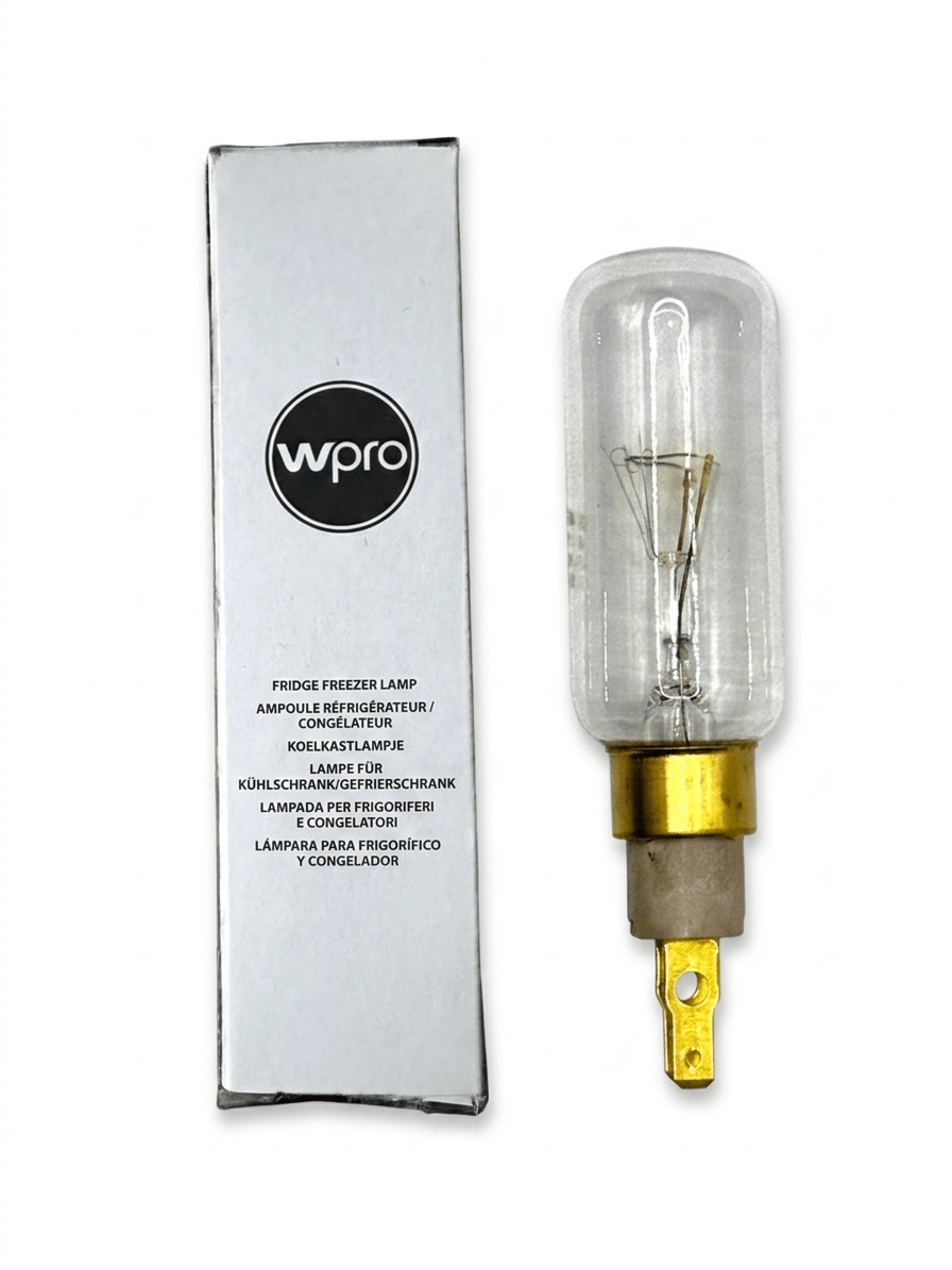 Kühlschrank Speziallampe 40 Watt 230 Volt für Whirlpool Bauknecht Side by Side Kühlschrank mit AMP Anschluss