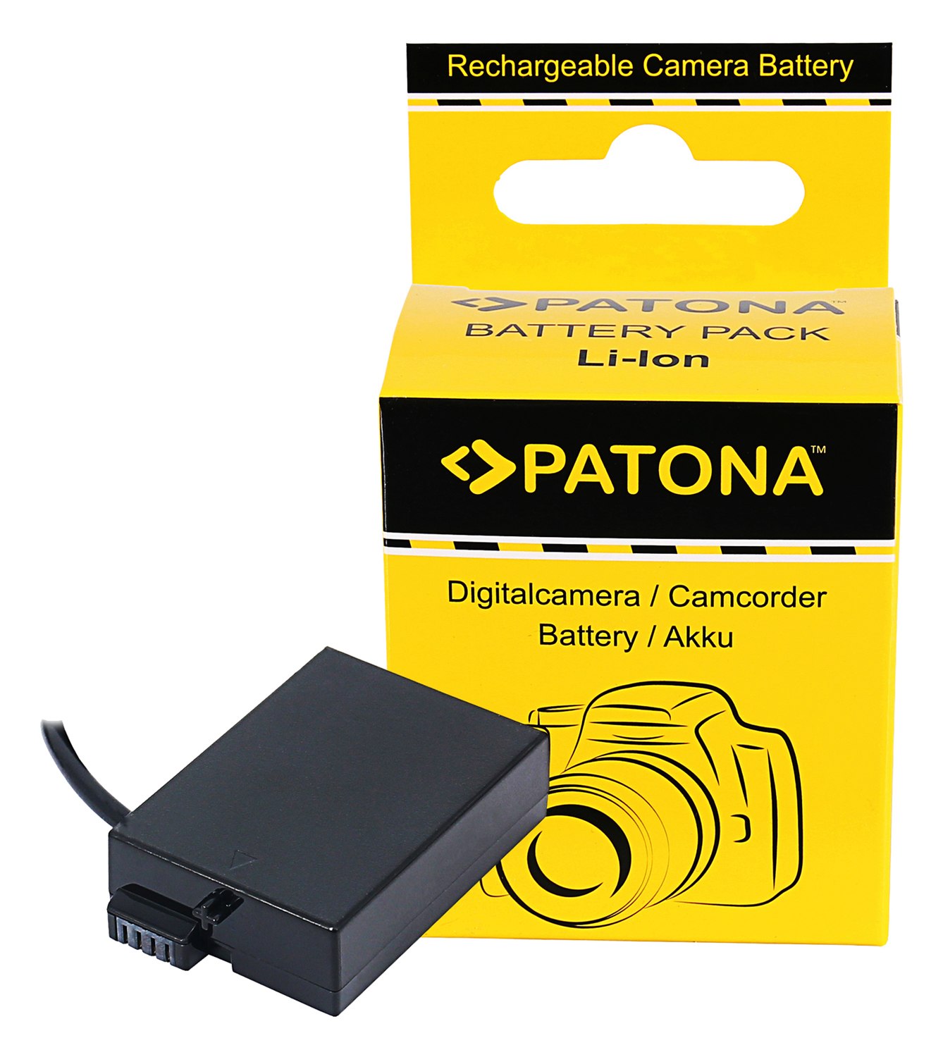 PATONA D-TAP Input Akku-Adapter für Canon EOS 550D 600D 650D 700D LPE8 LP-E8 LP-E8+