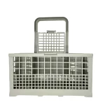 Besteckkorb wie BOSCH 00093046 für Geschirrspüler – Universal Ersatzkorb mit Griff und acht Fächern im unteren Spülkorb