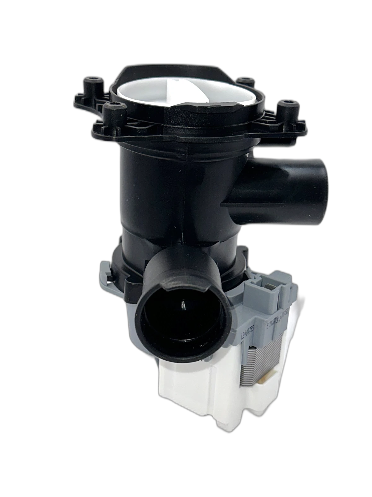 Detailansicht Ablaufpumpe Bosch 00145777 – Gehäuse aus hybridem Material mit Anschlussdurchmesser 31/32 mm