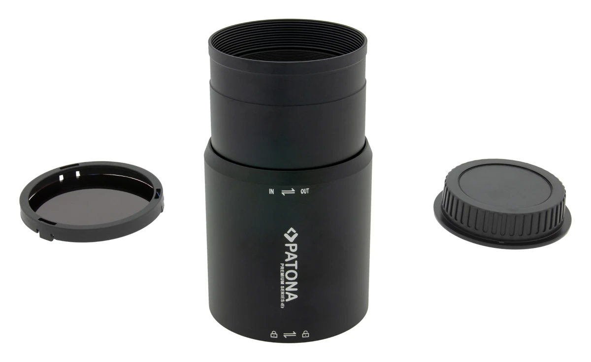 Zusammengepackter LED Spot PT85 von PATONA für Transport