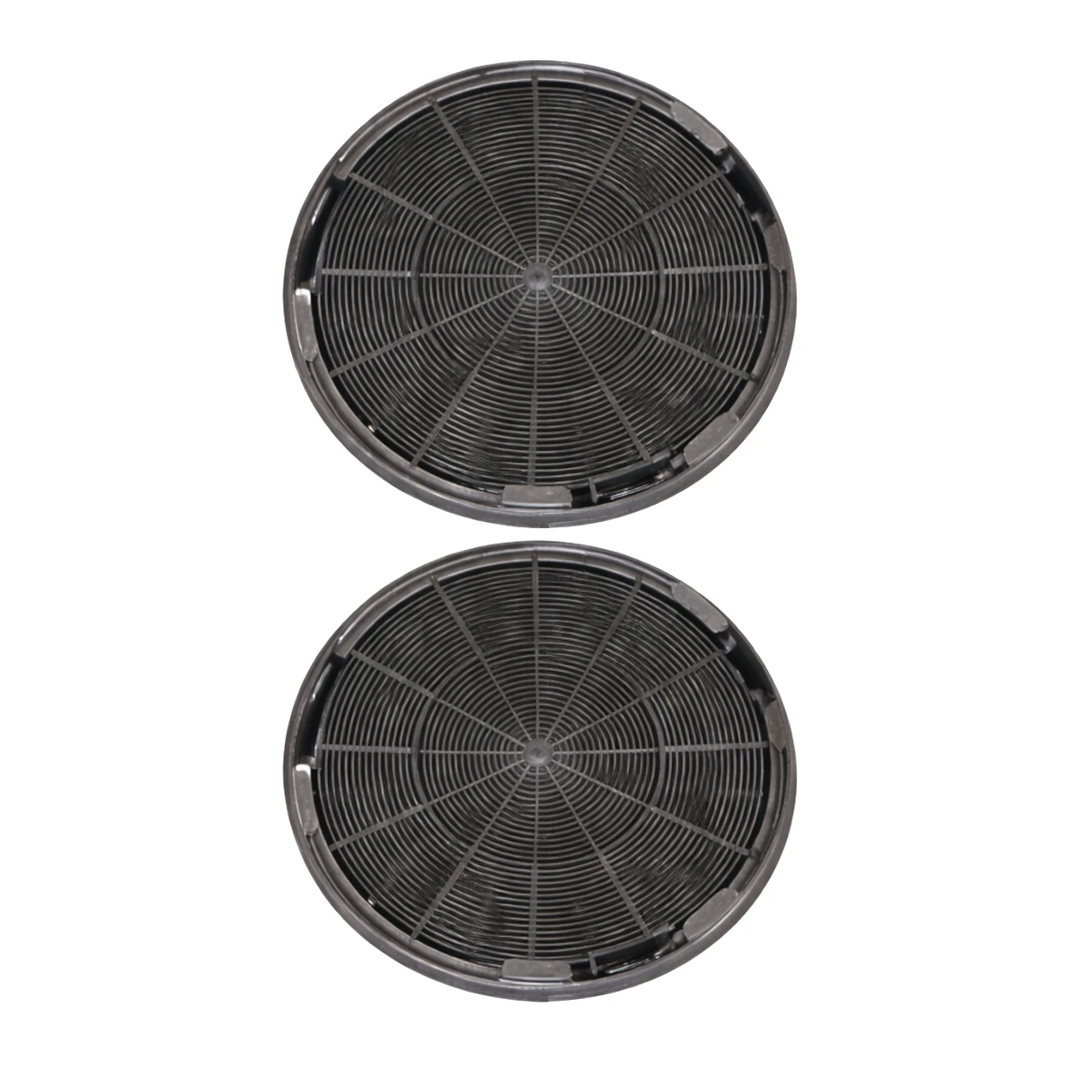 Schwarzer Kohlefilter Ø 197 mm als BLUPARTS Ersatzfilter für Electrolux, Bosch und Miele