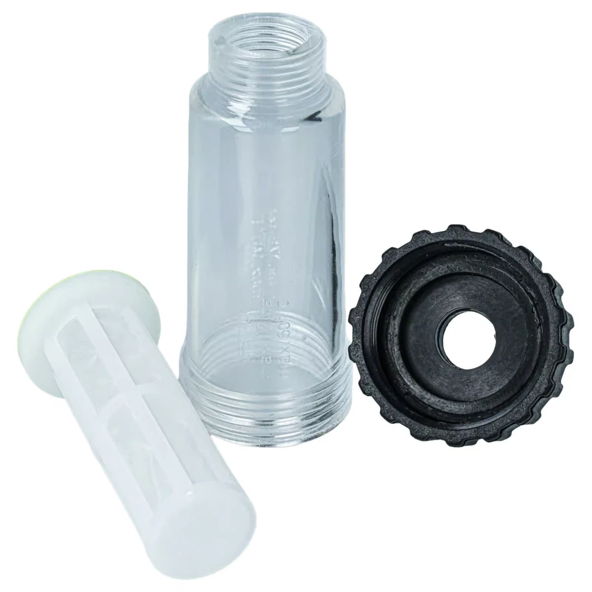 Hochdruckreiniger Wasserfilter transparent schwarz